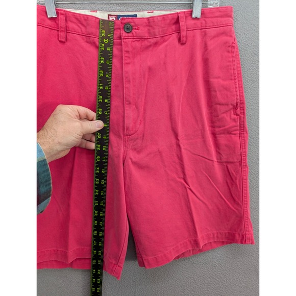 Chaps Mens Cotton Shorts Sz 36 Casual Summer Outdoor Comfy Everyday‎ Pink Preppy - Picture 6 of 9